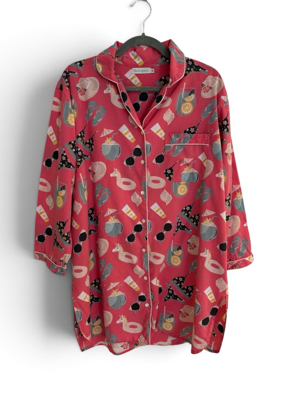 Mahogany Beach Day Nightshirt Woman’s Size Medium